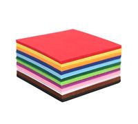Craft Stiff Felt Squares - 6 x 6 Inch - 48 Pack - 12 Colors, 4 of Each Color - 2mm Thick Sheets
