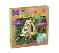 Craft-tastic Ann Williams Make A Butterfly House - DIY Nature Craft - No Tools Needed - Decorate Your House with Flowers- Ages 4+ with Help