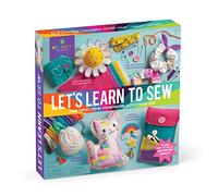 Craft-tastic - Let's Learn to Sew - Craft Kit - Includes Fun Projects, Step-by-Step Instruction Book, Reusable Supplies to Teach Basic Sewing Stitches, Embroidery & More for Beginners - Ages 7+
