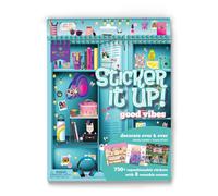 Craft-tastic Sticker It Up! - Reusable Sticker Book for Kids - 750+ Repositionable Stickers Create Designs on 8 Scene Pages for Hours of Mess-Free Sc