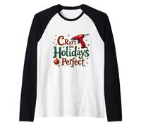 Craft The Holidays Perfect Christmas Crafting Teacher Crafts Raglan Baseball Tee