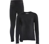 Craft - Thermal base layer set - Core Warm Baselayer Set Jr Black - Kid Size 110-116 cm Black