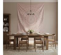 Craft Trade Mandala Elephant Tapestry Pink Wall Hanging Tapestry Boho Hippie Tapestries for Decor Living Room Yoga Meditation and Bedroom - 127x152 cm