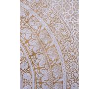 Craft Trade Mandala Elephant Tapestry Yellow Wall Hanging Tapestry Boho Hippie Tapestries for Decor Living Room Yoga Meditation and Bedroom - 213x228 cm