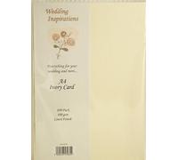 Craft UK 10 A4 Sheets of 300gsm Craft Card (Ivory Hammered)