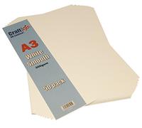 Craft UK 2010 A3 300gsm Smooth Card - White (Pack of 50 Sheets)