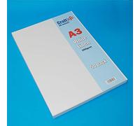 Craft UK 2013 A3 300gsm Linen Card - White (Pack of 50 Sheets)