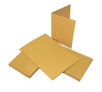 Craft UK 2049 C6 Kraft Card and Envelope pack of 50 - Brown