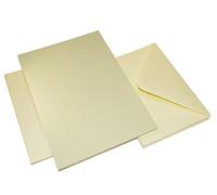 Craft UK 2253 C5 Hammered Card and Envelope pack of 25 - Ivory