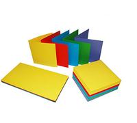 Craft UK 2354 6X6 Card and Envelope Pack of 50 - Mixed Bright Brights