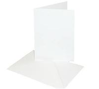 Craft UK 25 x A5 Card Blanks & Envelopes - White