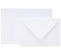 Craft UK 50 Cards and Envelopes, White, 5 x 7-Inch