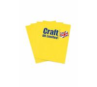Craft UK A4 Golden Yellow Card Pack 250gsm - 20 Sheets