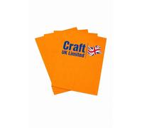 Craft UK A4 Orange Card Pack 250gsm - 20 Sheets