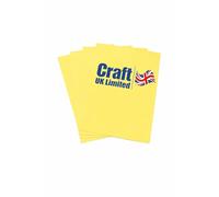 Craft UK A4 Pastel Yellow Card Pack 250gsm - 20 Sheets