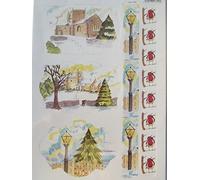 Craft UK Christmas Die Cut Toppers (Christmas Toppers 2153 - Christmas Church, Lamp)