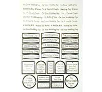 Craft UK Limited A4 Sheet Die Cut Captions Wedding Wishes Silver - each