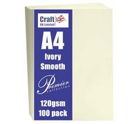 Craft UK W126 Ivory Paper 120 GSM - 100 Sheets
