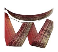 Craft Velvet Ribbon, Velvet Ribbon Multicolor 6-38mm 3-5 Yards Glitter Single Face No Elastic for Packaging Bow(Color 17,6mm(5yards))