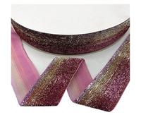 Craft Velvet Ribbon, Velvet Ribbon Multicolor 6-38mm 3-5 Yards Glitter Single Face No Elastic for Packaging Bow(Color 04,20mm(5yards))