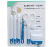 Craft Weeding Tools for Vinyl, 6 Pieces Craft Vinyl Weeding Tool Kit, Basic Tool Set for Silhouette Cameo Crafting and DIYs (Peacock Blue)