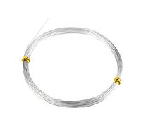 Craft Wire 1mm 20m Anodized Silver Aluminum Wire for Bead Making Art Craft DIY Embellishment Decoration Florist Supplies (Silver)