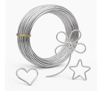 Craft Wire 1mm Galvanised Garden Wire 30m Thin Metal Silver Modelling | Thin Metal Wire for Craft, Modelling Wire for Sculpture and Armature, Plant Support, Gardening and Hobby Use