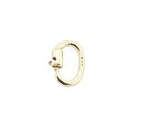 CRAFT WIRE 1pc Link Lock Jump Ring 14K Solid Yellow Gold ID 4.5 x 2.1mm Jewelry Components Without Soldering by