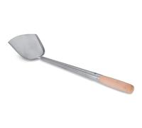 Craft Wok Large Wok Spatula 53 cm, Wooden Handle, 18-21 in Woks | 13.5 cm Wide Turner, 1.0 mm Steel, Dual-Riveted Long Grip
