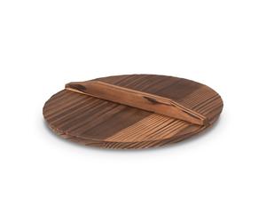 Craft Wok Lid for 12-Inch Woks Traditional Wooden Flat Cover