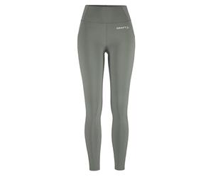 Craft Women's Core Essence Tights 2 Leaf - Breathable Training Leggings L Made of Recycled Functional Material - Sports Leggings with High Stretch and Wide Waistband