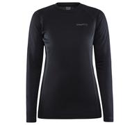 Craft - Women's Core Warm Baselayer L/S Tee - Synthetic base layer size XS, black