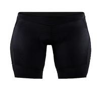 Craft Women's Essence Elastic Waist Cycling Bike C3 Chamois Pad Casual Shorts, Black, S UK