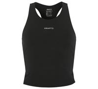 Craft - Women's Hypervent Cropped Pocket Singlet - Running shirt size XL, black