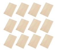 Craft Wood Pieces - Crafting Square Wood Blanks | Rectangle Thin Wood Panel Pieces | 12 PCS Unfinished Square Finders for Drawing, Wood Engraving, Cutting