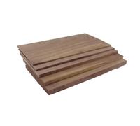 Craft Wood Sheets， 5pcs North American Black Walnut Wood Veneer 200mm x 100mm for DIY(2mm)