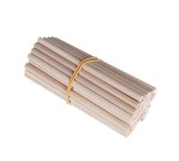 Craft Wooden Sticks 100 Pcs 200mm/300mm Pine Round Wooden Rods Sticks Wooden Dowel for DIY Crafts Building Model Woodworking(8x300mm)