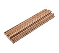 Craft Wooden Sticks 100pcs Balsa Wood DIY Wooden Strip Craft Square Light Wood Handcrafted Logs Soft Wood Clear Texture Easy to Cut(Brown)