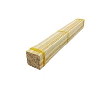 Craft Wooden Sticks 100pcs Round Square Bamboo Sticks DIY Handcraft Materials Sand Table Building Model Creative Craft(5mm Square White)