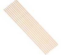 Craft Wooden Sticks 10Pcs 6mm Diameter Round Perforated Bamboo Stick for 30/40/50cm Model Making Dowel DIY Building Woodworking Tool(Length 30 cm)