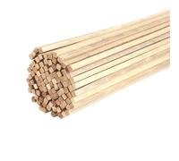 Craft Wooden Sticks 20-50pcs 2/3/5mm Balsa Stick Balsa Wood Craft Square Cudgel Model Building Carving DIY Handicraft Making Accessories(3x3x300mm 20pcs)