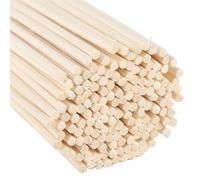 Craft Wooden Sticks 20-50Pcs Natural Rattan Material Handmade Weaving Crafts Cane Stick DIY Home Furniture Ornament DIY Woodworking Rattan(3.0mm X 350mm -30pcs)