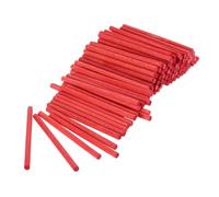 Craft Wooden Sticks 200pcs Counting Sticks Wood Multi-Color Rods Mathematics Teaching Aids Learning Tool for Art Toy Building 68mm*4mm(Red)