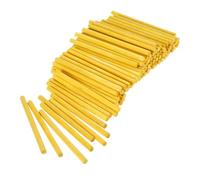 Craft Wooden Sticks 200pcs Counting Sticks Wood Multi-Color Rods Mathematics Teaching Aids Learning Tool for Art Toy Building 68mm*4mm(Yellow)