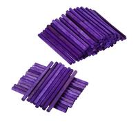 Craft Wooden Sticks 200pcs Counting Sticks Wood Multi-Color Rods Mathematics Teaching Aids Learning Tool for Art Toy Building 68mm*4mm(Purple)