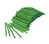 Craft Wooden Sticks 200pcs Counting Sticks Wood Multi-Color Rods Mathematics Teaching Aids Learning Tool for Art Toy Building 68mm*4mm(Green)