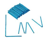 Craft Wooden Sticks 200pcs Counting Sticks Wood Multi-Color Rods Mathematics Teaching Aids Learning Tool for Art Toy Building 68mm*4mm(Blue)