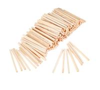Craft Wooden Sticks 200pcs Wood Sticks Match Rods Puzzle DIY Craft Mathematics Teaching Aids Educational Learning Tools 42mm*2mm
