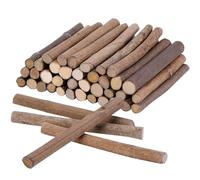 Craft Wooden Sticks 60pcs 4 Inch Long 0.3-0.5 in Diameter Wood Log Sticks Twigs Craft for DIY Crafts