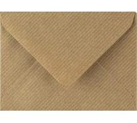 Craft21 Limited Brown Ribbed Envelopes 5'' x 7'' / 133mm x 184mm Coloured Envelopes Great for Greeting Cards, Wedding Invitations, Crafts, Business/Office - Pack of 10 Envelopes (Brown Ribbed)
